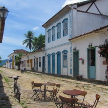 Cobbled street in Paraty